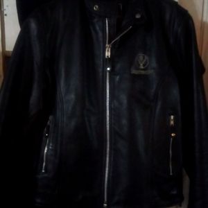Leather coat